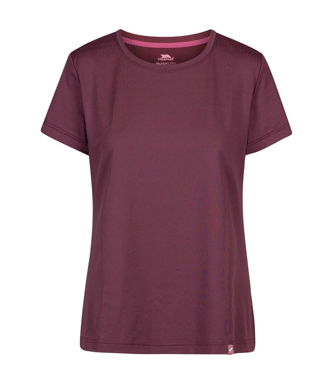 T-shirt mercy femme rhum raisin Trespass-1