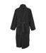 A&R Towels Adults Unisex Bath Robe With Shawl Collar (Black) - UTRW6532