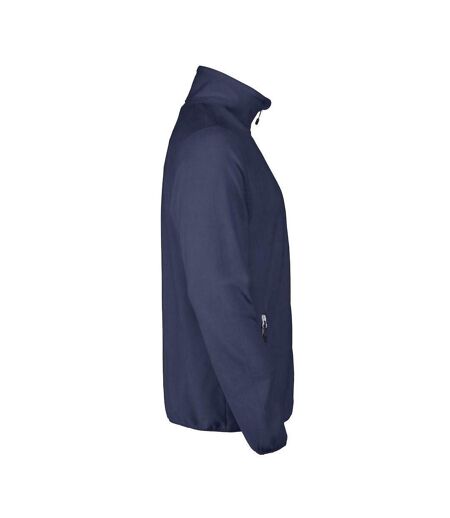 Mens Twohand Fleece Jacket Navy Printer RED