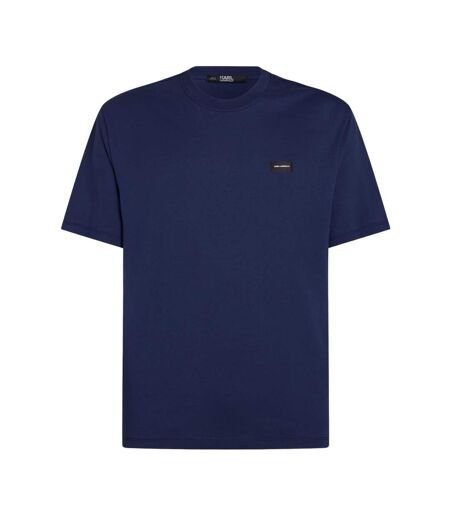 Mens Organic Cotton Relaxed Fit T-shirt Patriot Blue Karl Lagerfeld