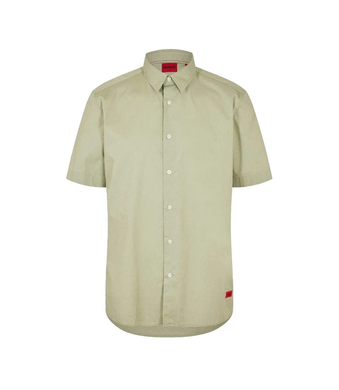 Chemise Manches Courtes Homme Vert Hugo-1