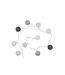 Guirlande Lumineuse à Led 10 Boules 175cm Gris Rose-1