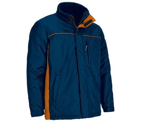 Parka de travail imperméable - Homme - REF THUNDER - bleu marine et orange