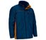 Parka de travail imperméable - Homme - REF THUNDER - bleu marine et orange-1