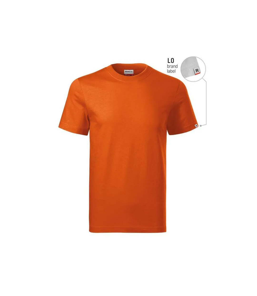 Unisex Adult Base T-shirt Orange Malfini-2