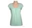 Tee-shirt Mayflower Djibouti4 en coton bio : la douceur du vert sauge et des fronces féminines-3