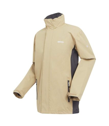 Veste imperméable matt homme avoine / cendre Regatta