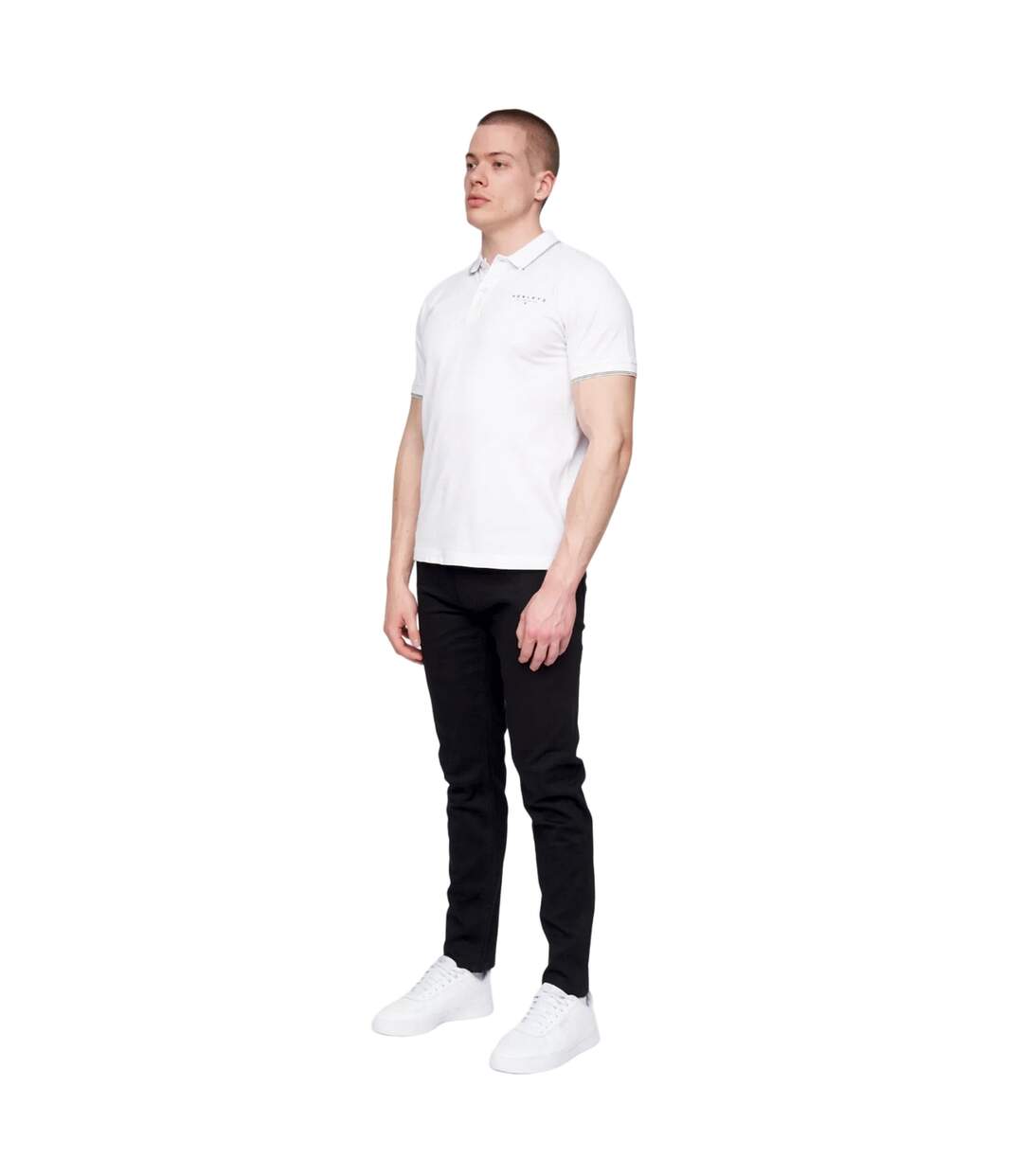 Polo kilhen homme blanc Henleys-3