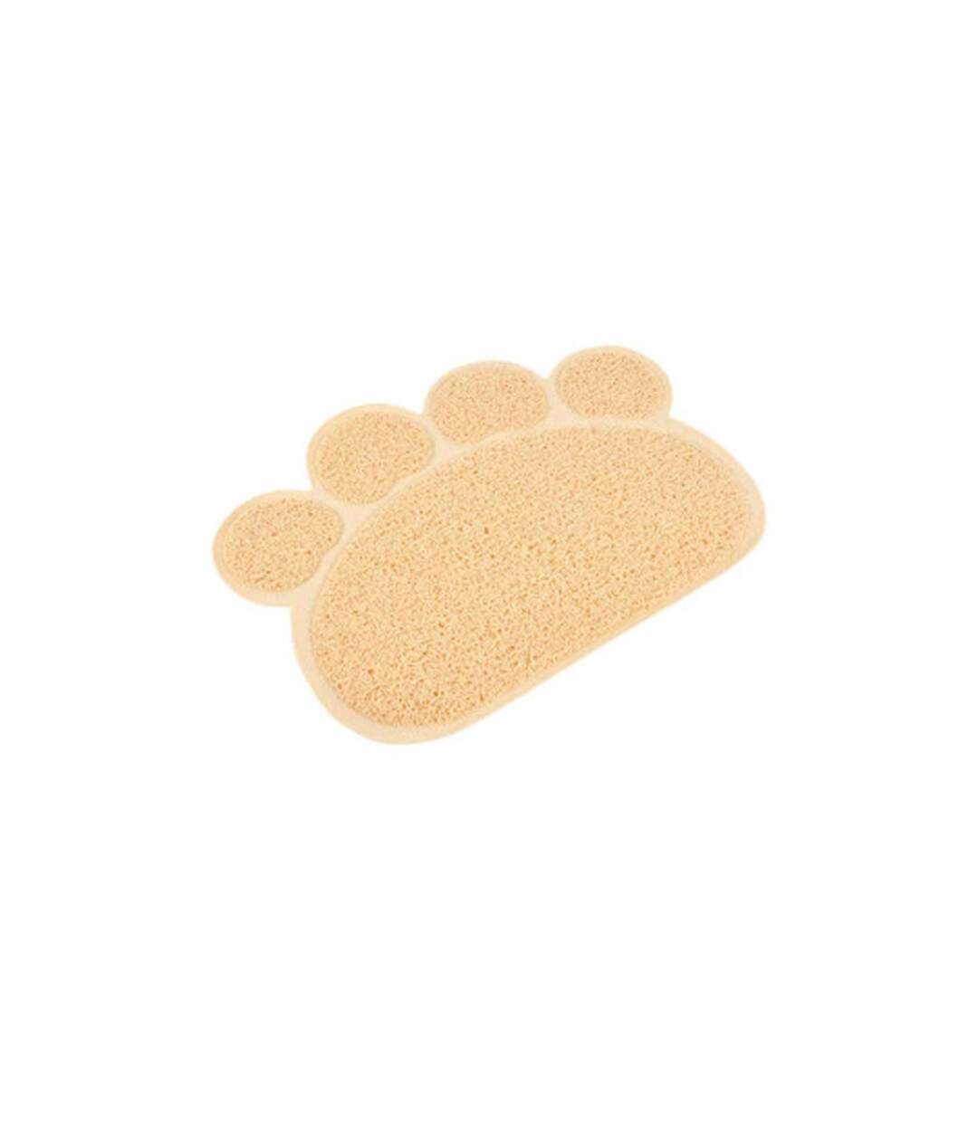 Tapis Repas pour Chien & Chat Pattes 40cm Naturel-1