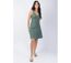 Robe courte fines bretelles MAXINE unie kaki Coton Du Monde-2