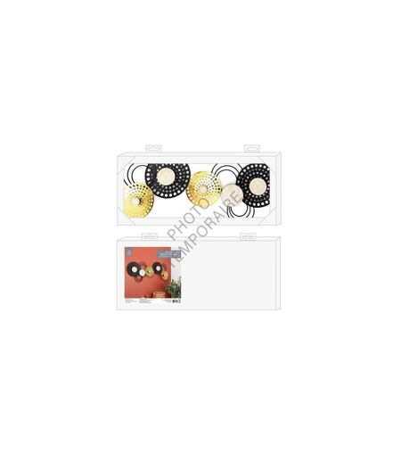 Décoration Murale en Métal Mirage 63cm Noir & Doré