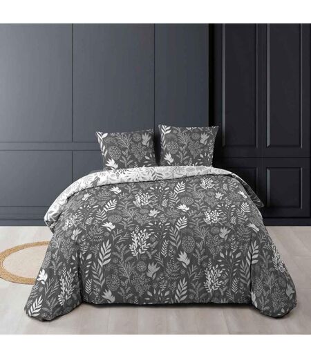 Parure de Lit 3 Pièces Suzanne 260x240cm Anthracite