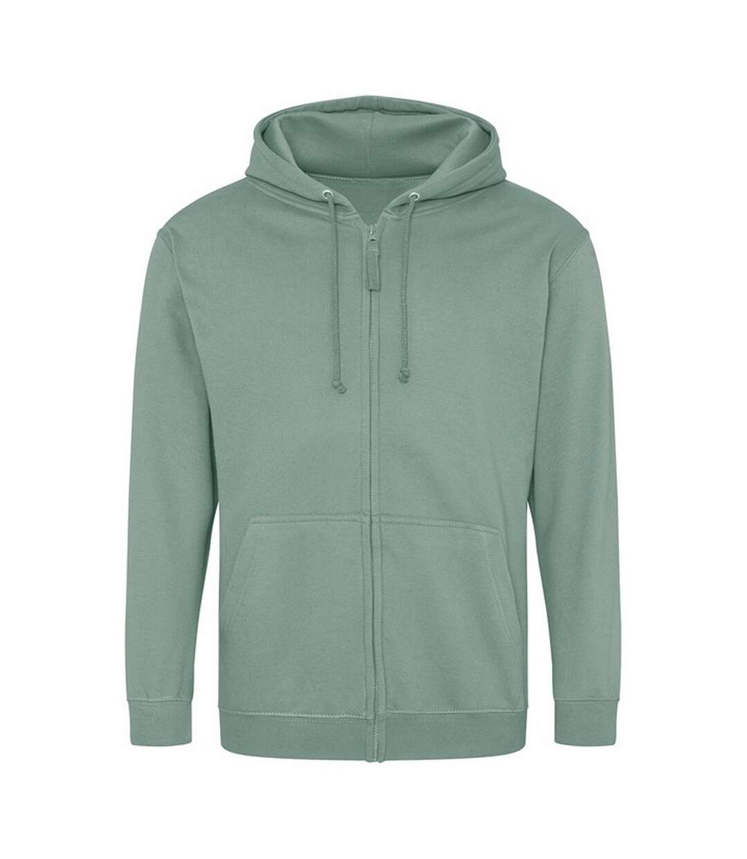 Awdis Mens Full Zip Hoodie (Dusty Green)