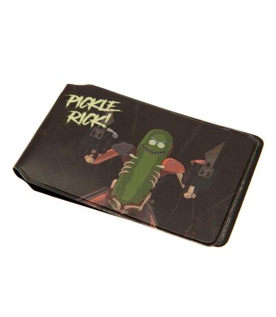 Rick And Morty Pickle Rick Card Holder (Black) (One Size) - UTTA162