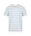 T-shirt homme blanc / outremer clair Front Row-1