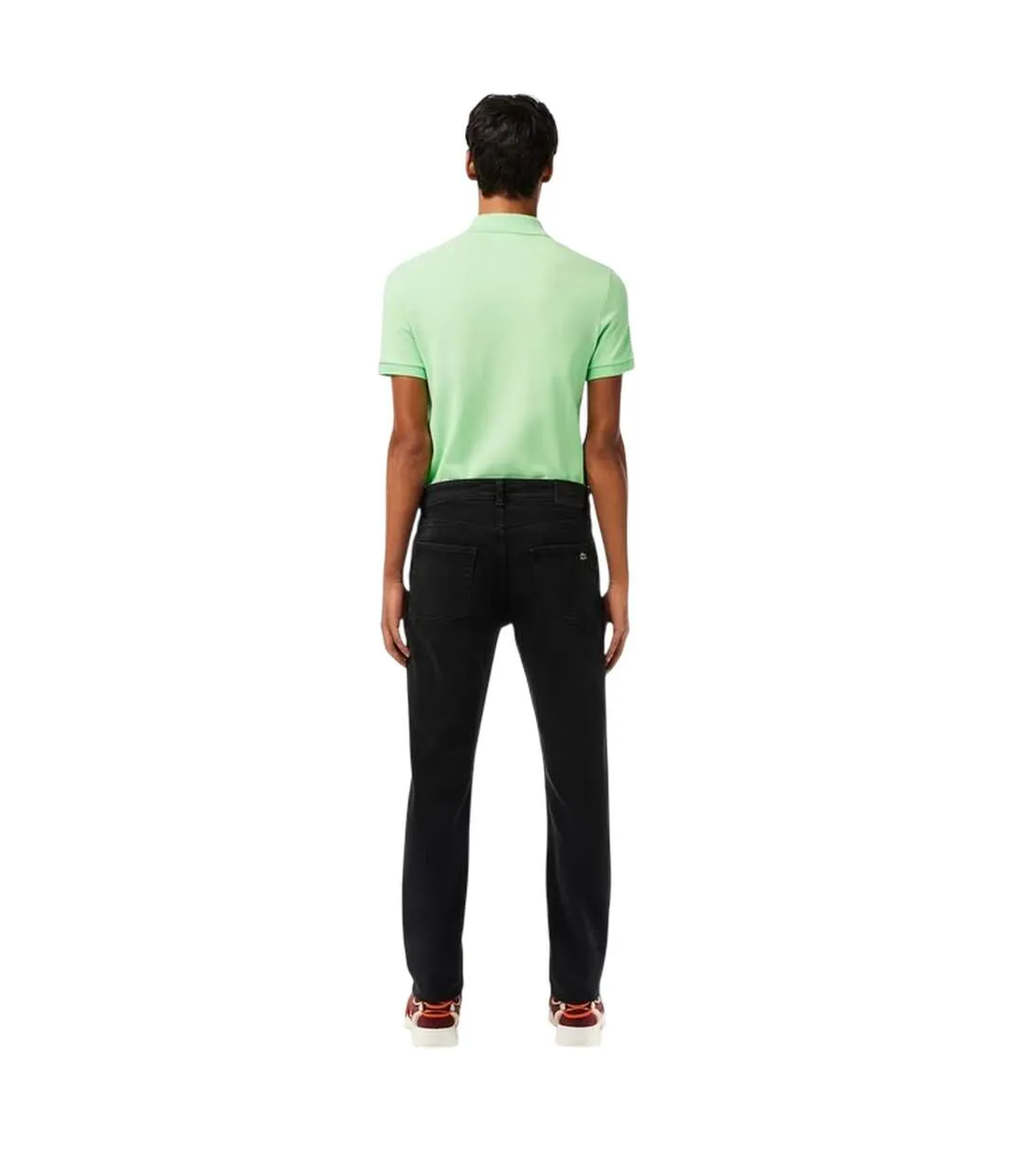 Mens Denim Logo Slim Jeans Indigo Lacoste-3