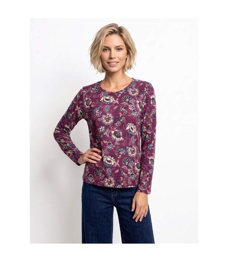 T-shirt manches longues imprimé fleuri