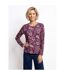 T-shirt manches longues imprimé fleuri-1