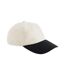Casquette De Baseball Leisure Naturel Noir Beechfield-1