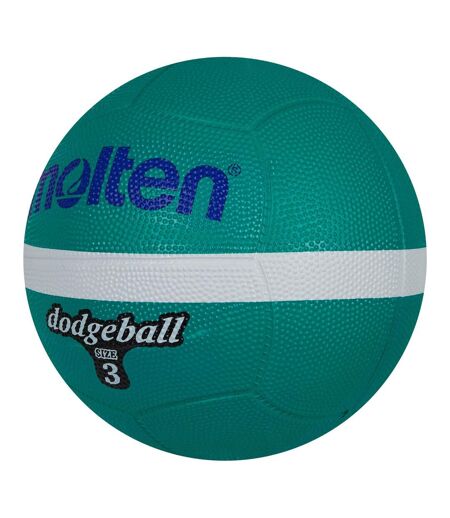Ballon de dodgeball ld3g taille 3 vert foncé / blanc Molten