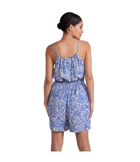 Womens/ladies ada playsuit light blue Animal