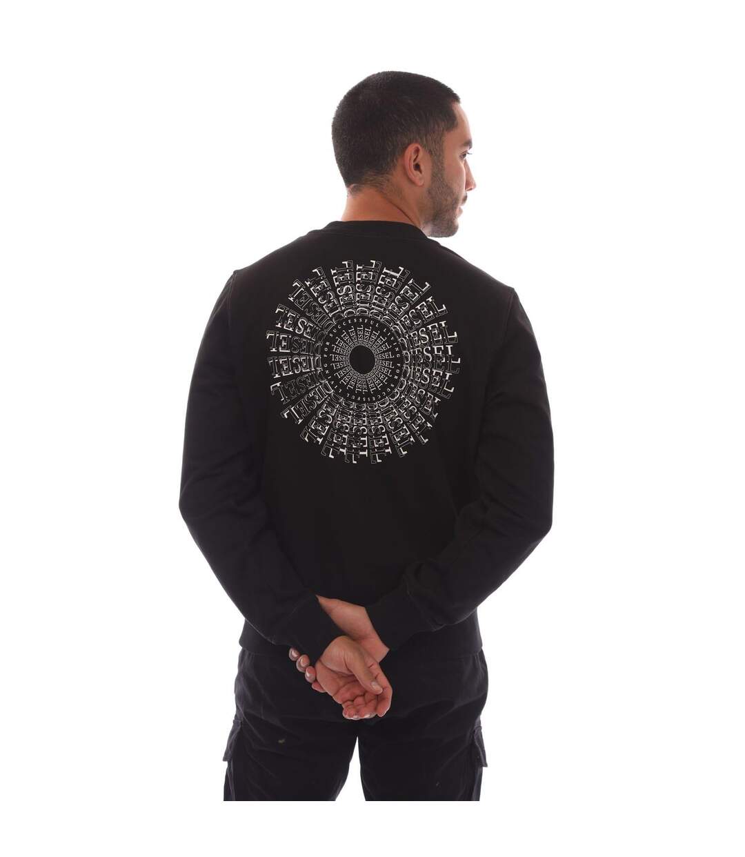 Sweat S-ginn-k41 Homme Noir Diesel-3