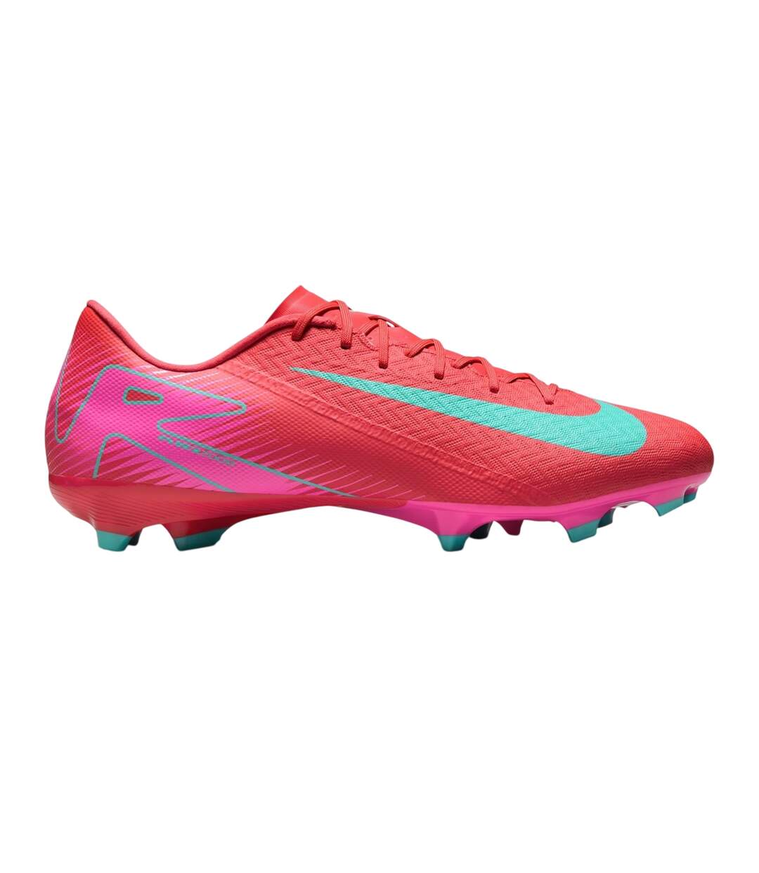 Chaussures De Foot Pour Terrain Ferme Zoom Mercurial Vapor Homme Rouge Vert Nike-1