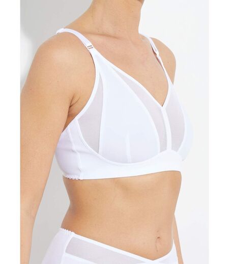 Soutien-gorge sans armatures tulle et microfibre
