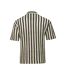 Chemisette beige/noir rayures homme kaporal troy - l-2