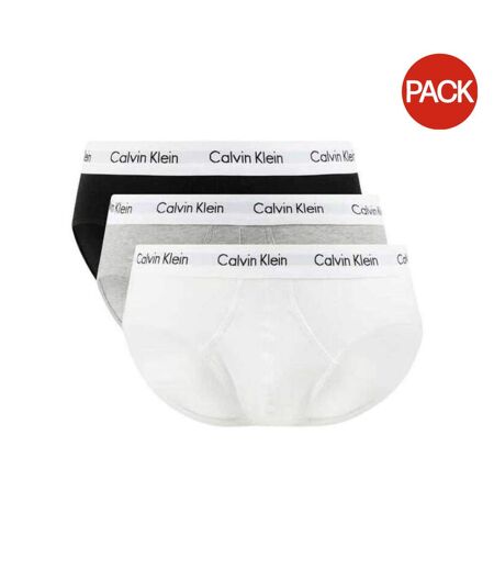 Slips Motif/style Logo Homme Noir Blanc Gris Calvin Klein