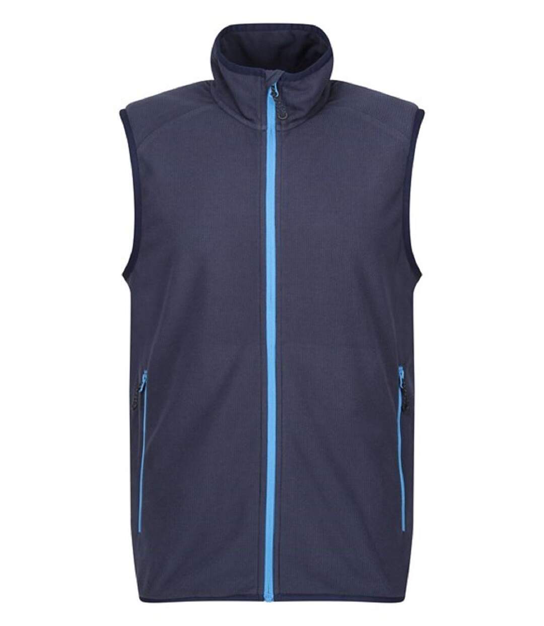 Gilet sans manches polaire - Homme - TRF695 - bleu marine et bleu clair