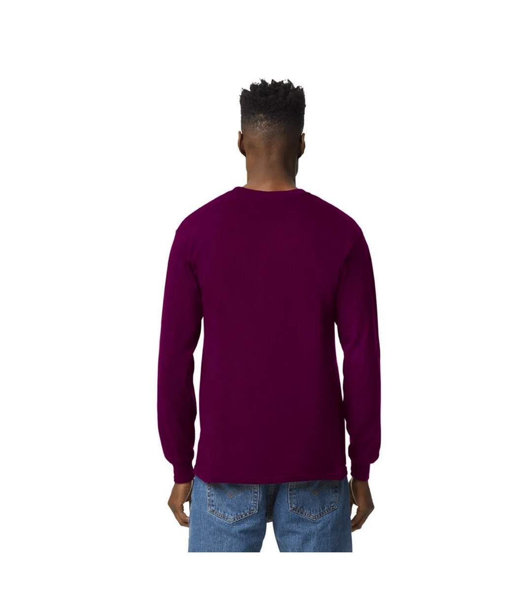 T-shirt Manches Longues Adulte Pourpre Gildan-2