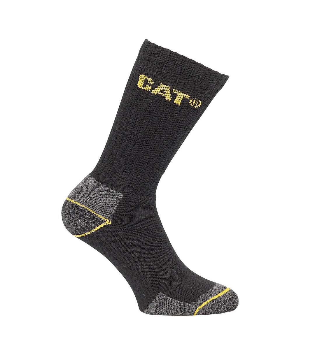 Chaussettes de travail lot de 3 paires homme noir Caterpillar