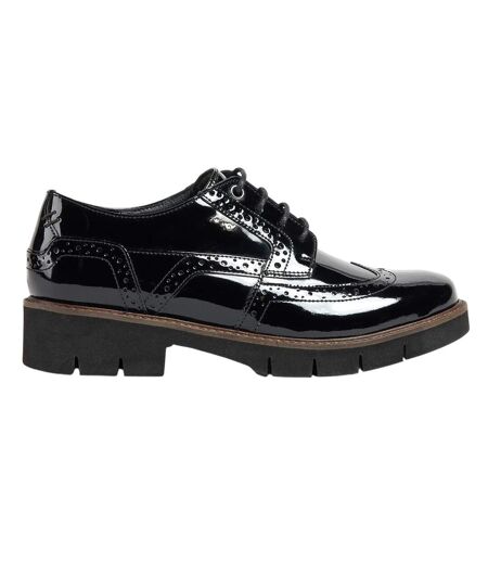 Womens/ladies Kacey Leather Brogues Black POD