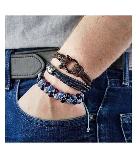 Bracelet noir homme geographical norway 315031 - taille unique