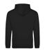 Unisex adult college hoodie jet black Awdis