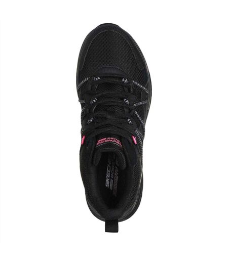 Womens/ladies Lunatrail Logo Trainers Black Skechers
