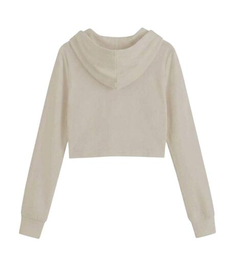 Veste À Capuche Femme Beige Miso