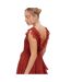 Robe Longue Manches Style Cascade Femme Rouge Piment Anaya With Love-3