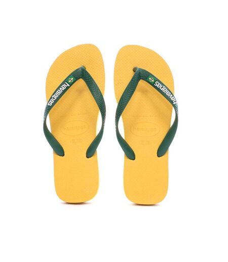 Tongs jaune/verte homme havaianas brasil logo - 41/42