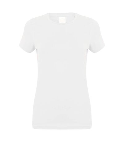 Feel good t-shirt étirable à manches courtes femme blanc Skinni Fit