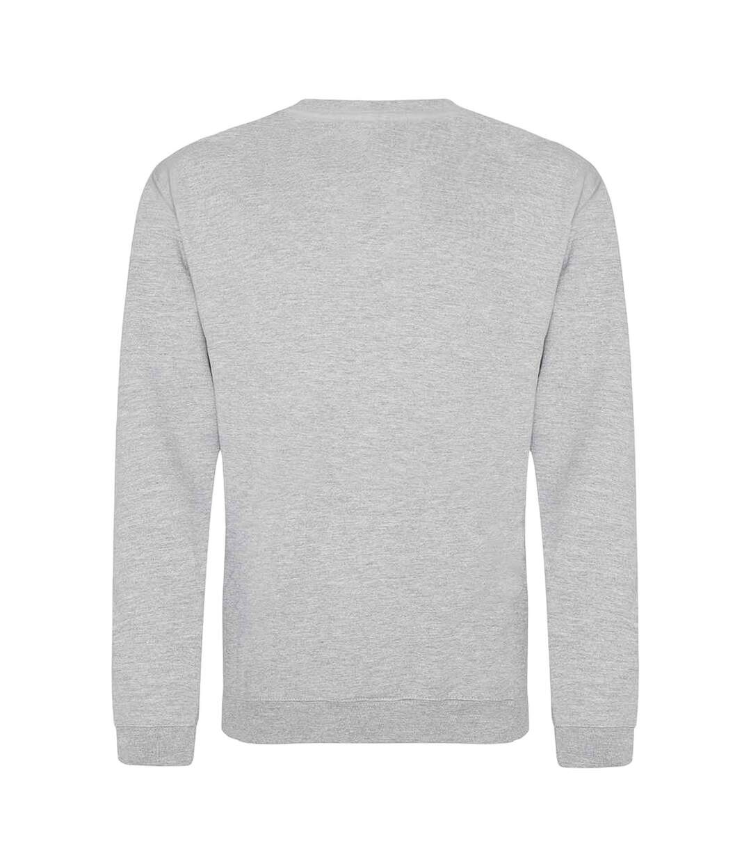 Adults unisex just hoods sweatshirt heather grey Awdis-2