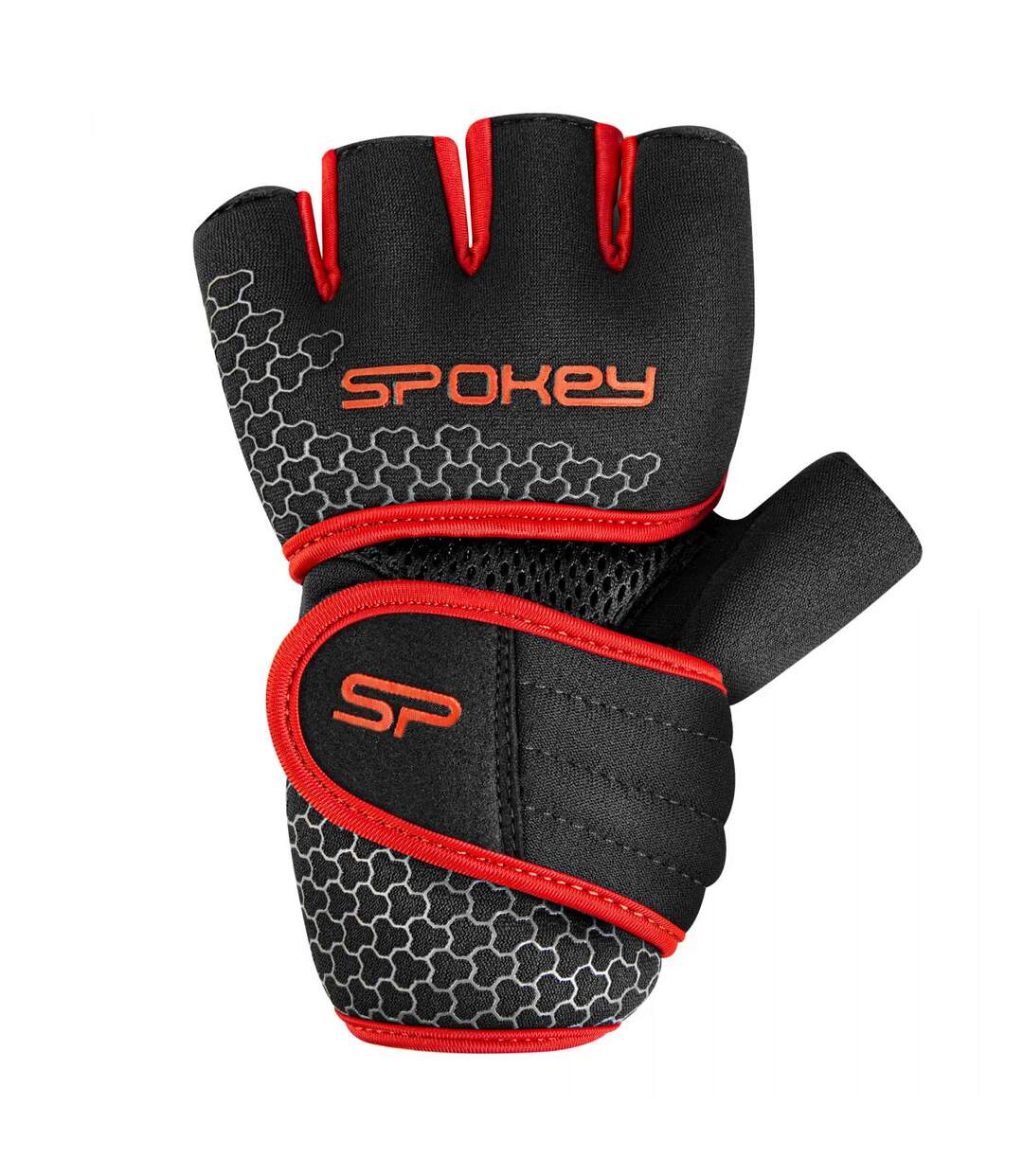 Mitaines Sport Lava Adulte Noir Rouge Spokey-1