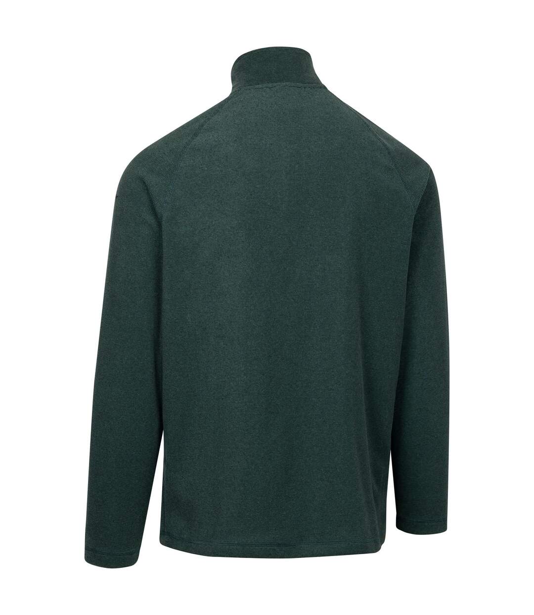 Mens keynote anti pilling 1/4 zip fleece top pine Trespass-2