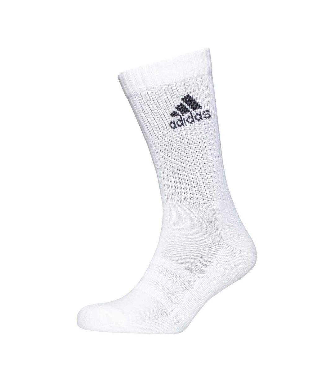 Lot De 3  Chaussettes Motif/style Logo Femme Gris Chiné Adidas-3
