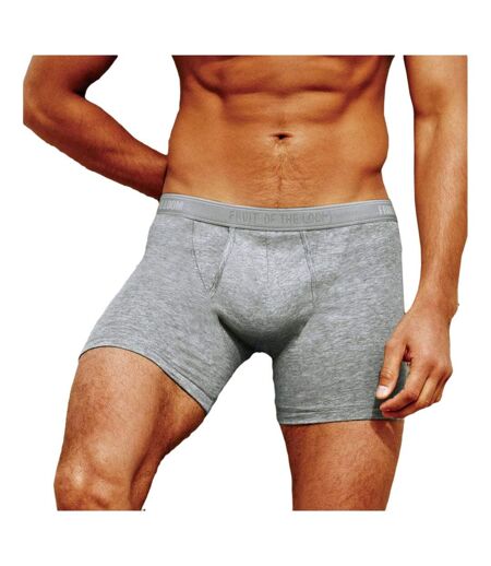Fruit Of The Loom Mens Classic Boxer Shorts (Pack Of 2) (Light Grey Marl)
