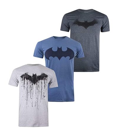 Batman - T-shirts - Homme (Gris / Bleu / Noir) - UTTV393