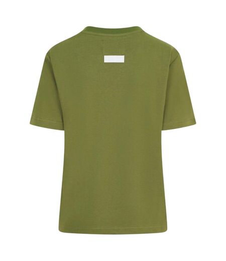 Unisex Adult Arch Cotton T-shirt Moss Blank Essentials