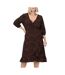 Robe noir/terracotta femme only carmakoma carluxlea - 46-1