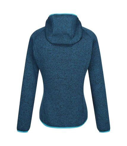 Womens/ladies newhill marl hooded fleece jacket moroccan blue/tahoe blue Regatta